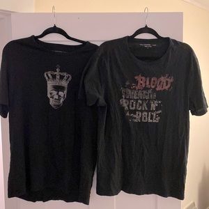 Two John varvatos shirts - both fit like LARGE.